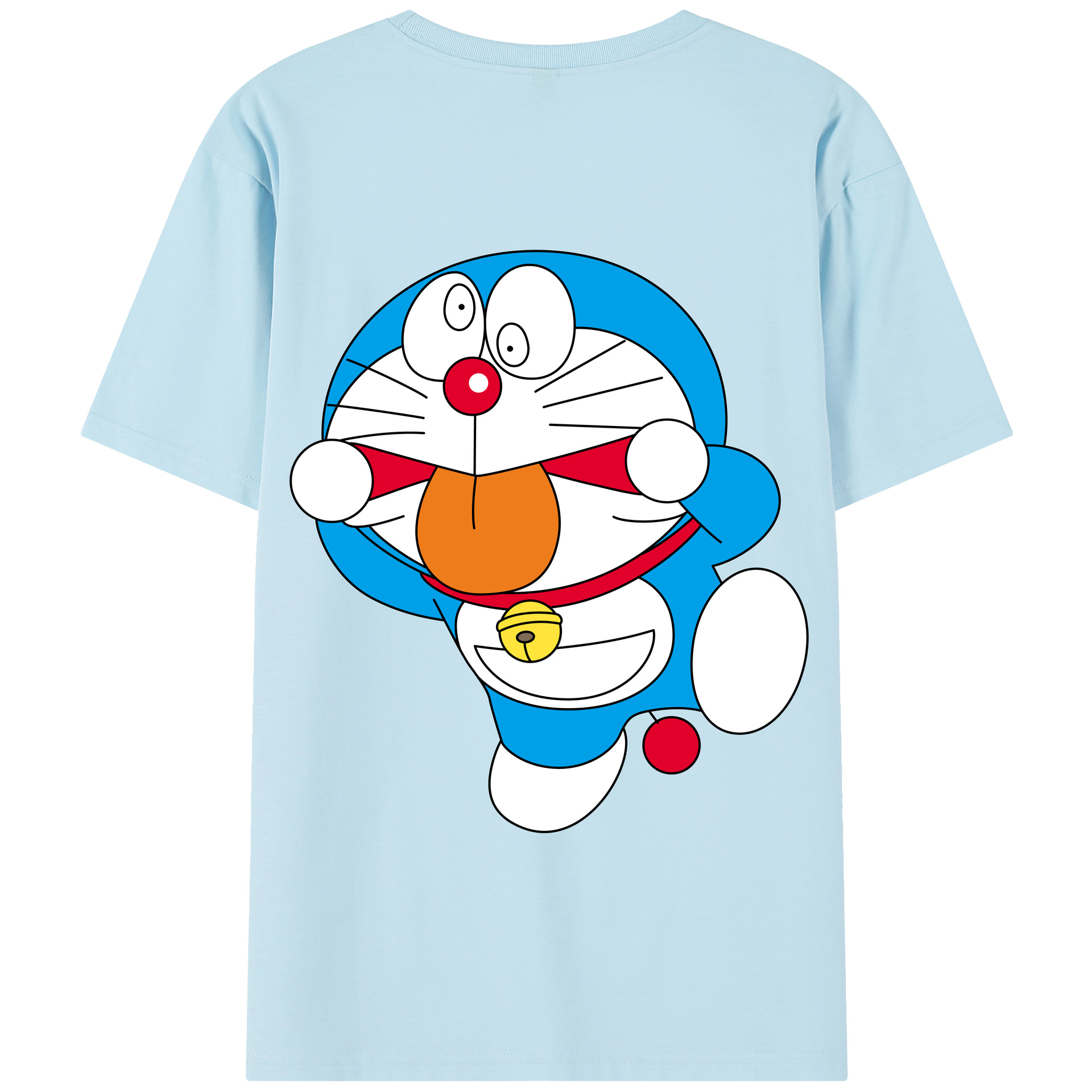（画像用） ドラえもん Doraemon 綿100％半袖Tシャツ（背面プリント）